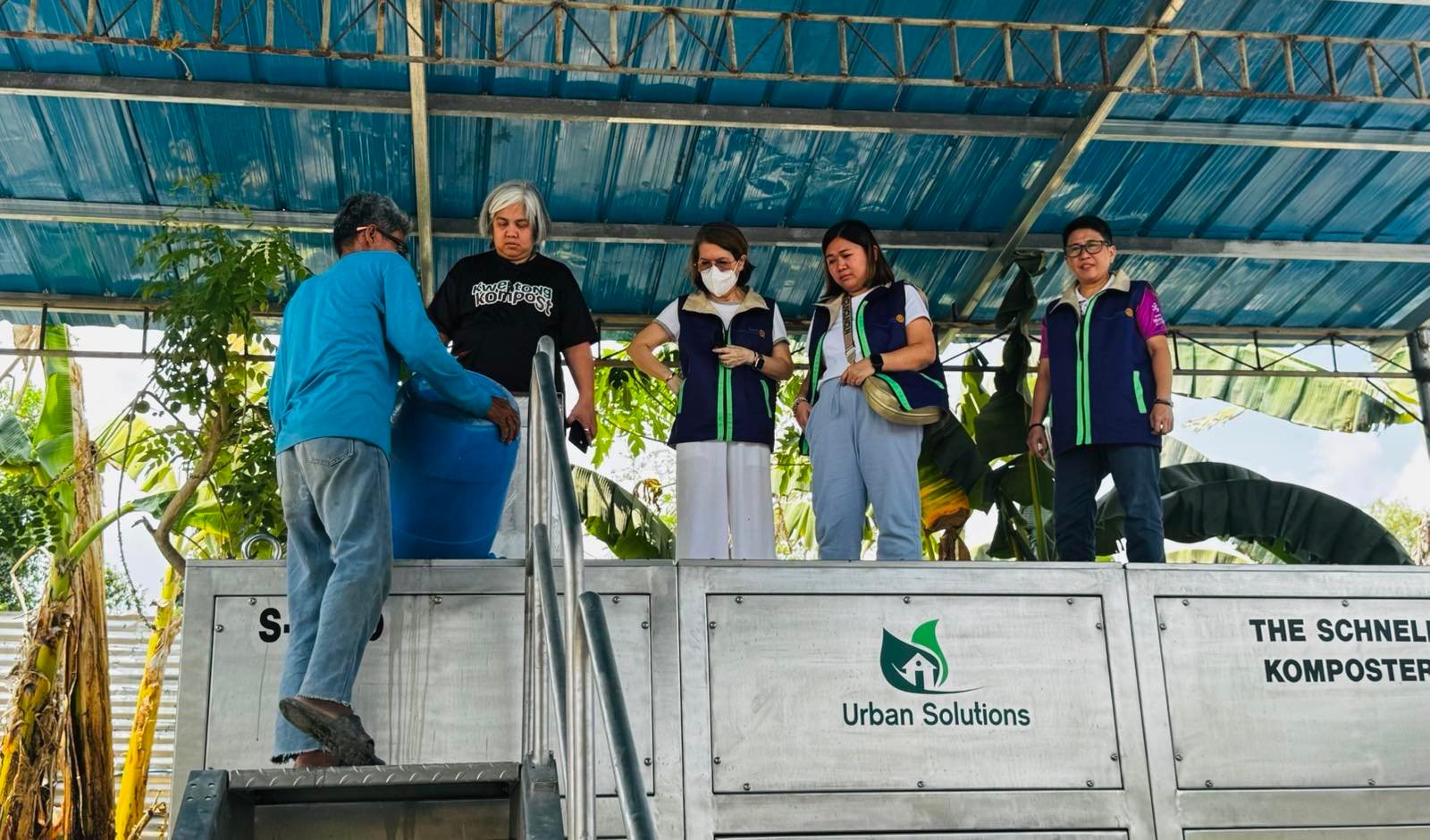 Food-waste composting machine donated in Sico, Batangas