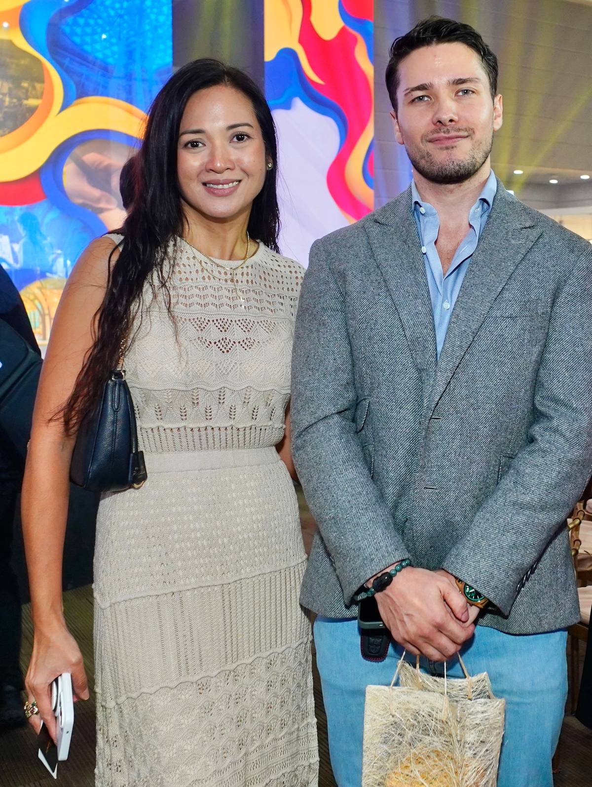 Global AI Council Philippines president Catz Jalandoni and Arthur Tselishchev.