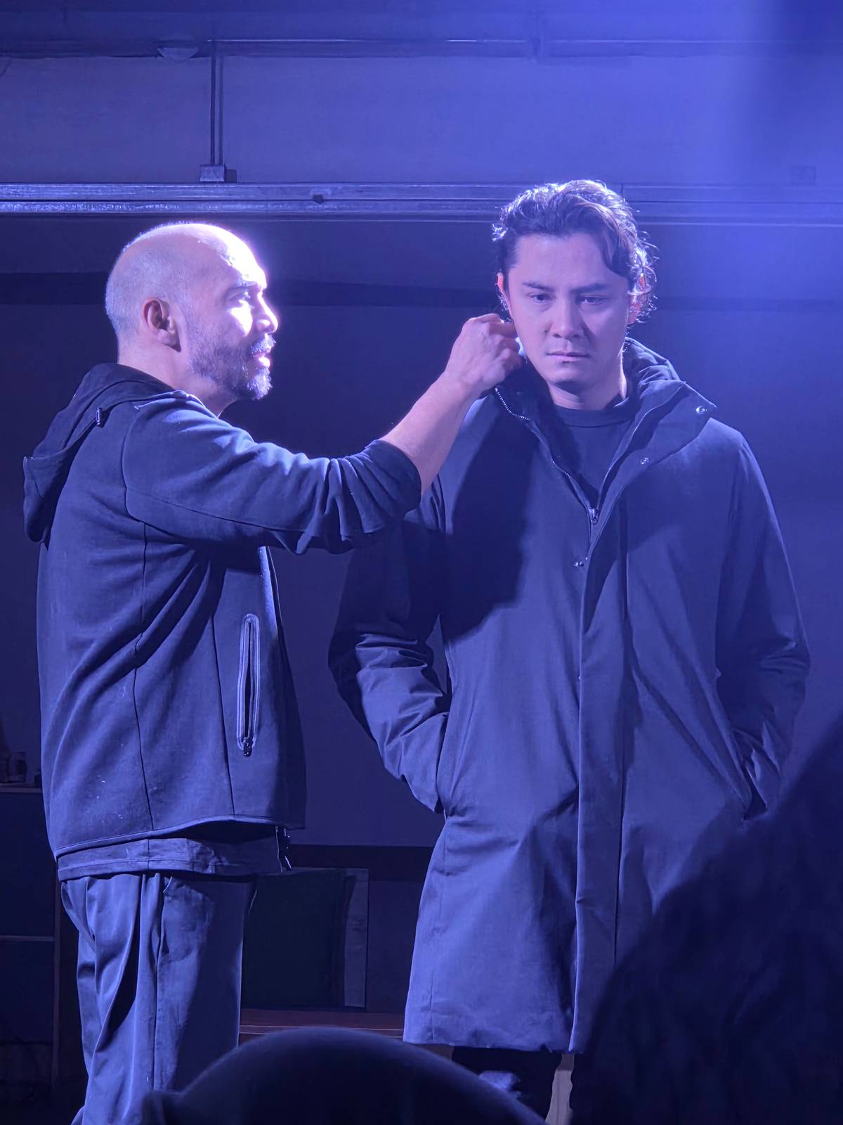 In "A Number," the tables are turned as Santos is also the play's director, working opposite his mentor and co-actor, Bart Guingona