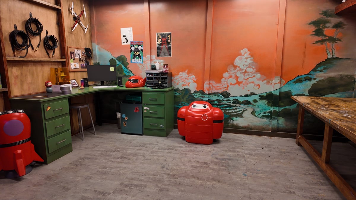 BAYMAX’s charging station.