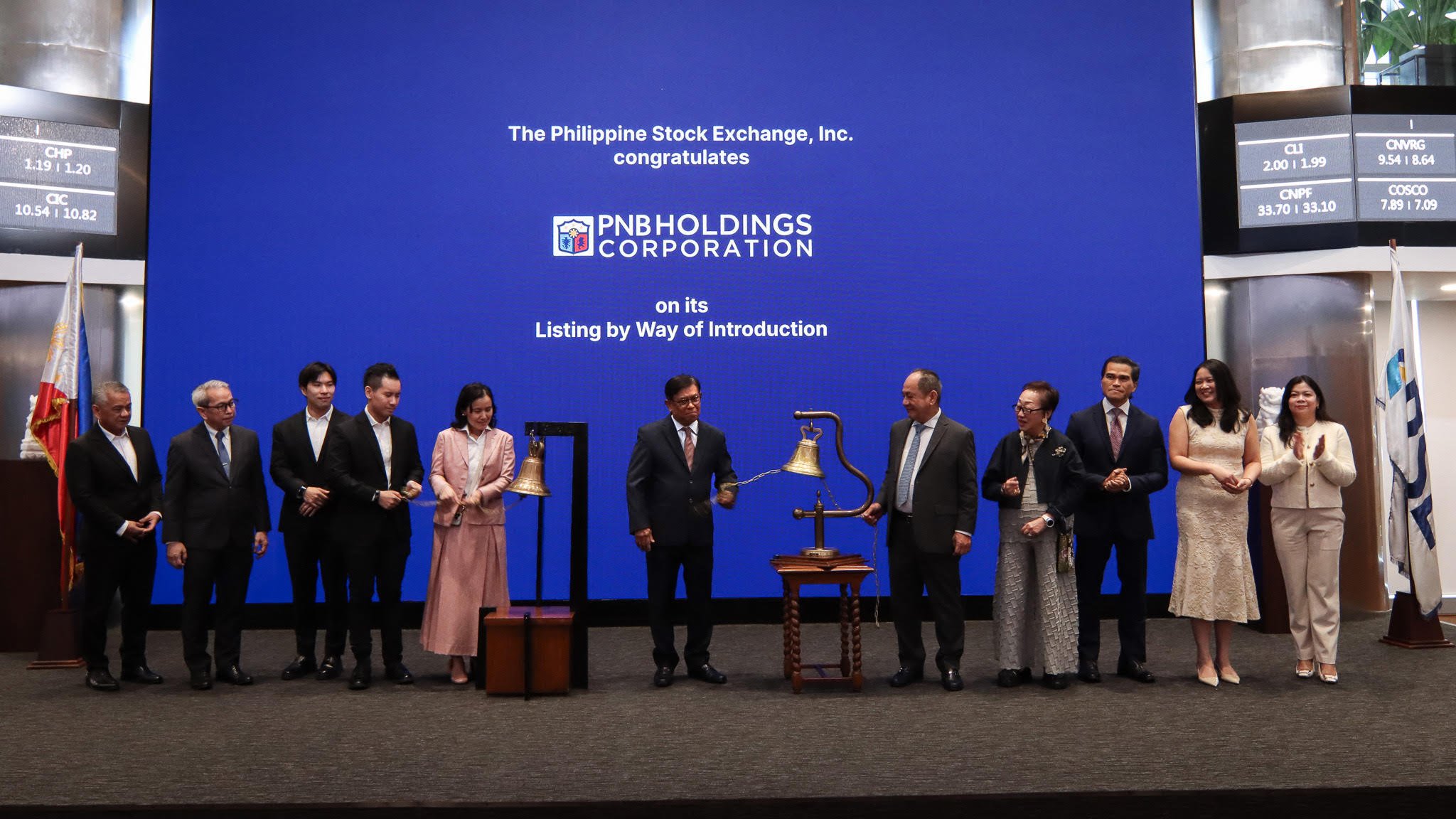 PNB Holdings makes PSE debut with 46.93B shares