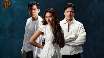 Nonoy (CJ Navato), Inday (Thea Astley), and Dr. Anton (Rendell Sanchez) are caught up in the central love triangle in "Ambon, Ulan, Baha."