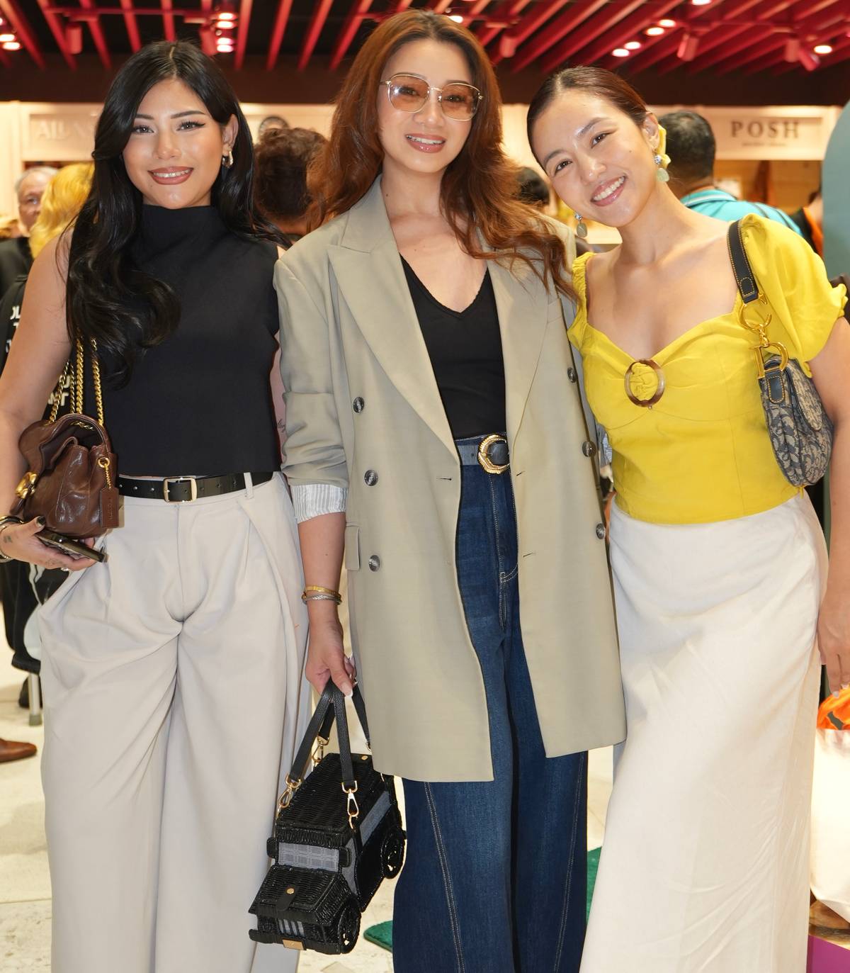 Zoe Vinluan, Lui Diongco and Mica Pineda.