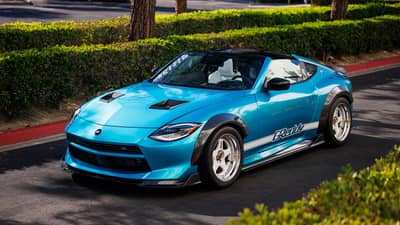 OPEN-AIR character defines the Z Kaze, which draws from earlier Z models and the Japanese tuner culture of the 1990s.
