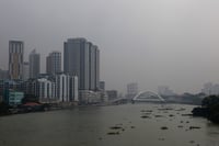 Haze over Manila