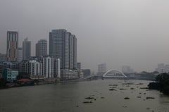 Haze over Manila