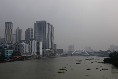 Haze over Manila