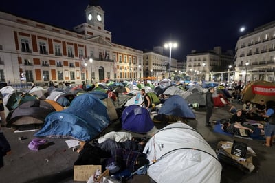 Madrid protest camp grows after eviction outrage