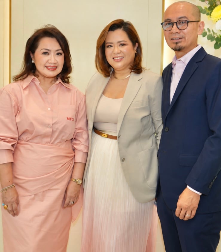 MARISSA Florete-Gorriceta (F&C Board of director and EVP for Marketing and Business Development), Marjorie Florete (F&C Board of Director and EVP for Sales and Operations) and Marcelino Florete III (F&C Group CEO).