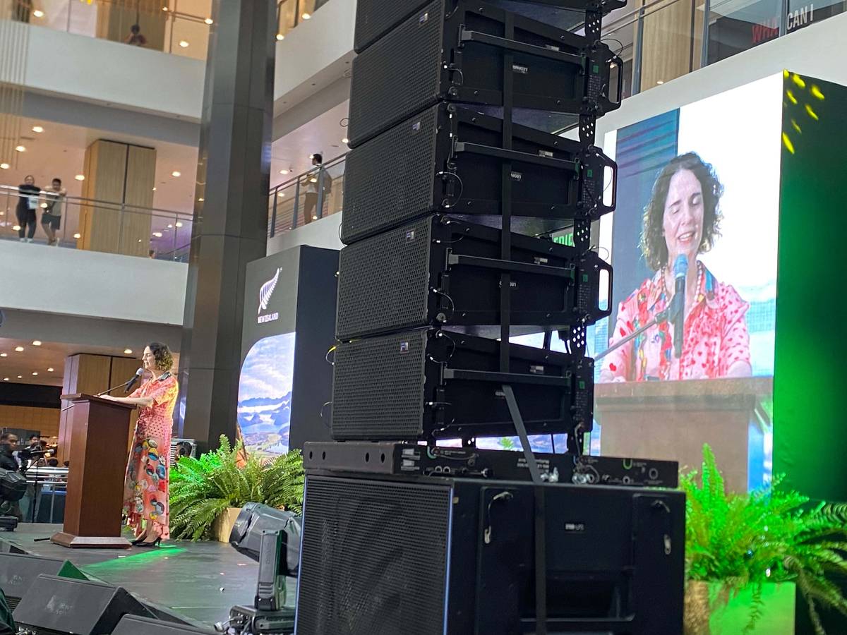 Dr. Catherine McIntosh during her welcoming remarks,