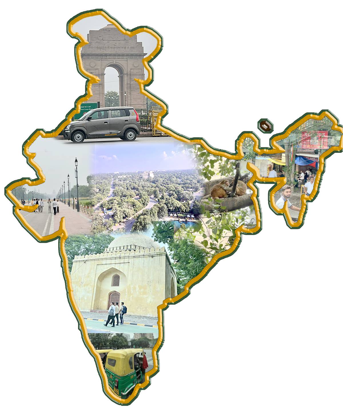FROM crowded streets to quiet monuments, Delhi reveals itself in contrasts — chaotic, colorful and alive at every turn.