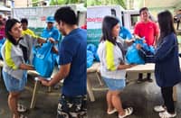 IMMEDIATE support Aboitiz Foods distributes relief packs to persons with disabilities in Bayambang, Pangasinan.