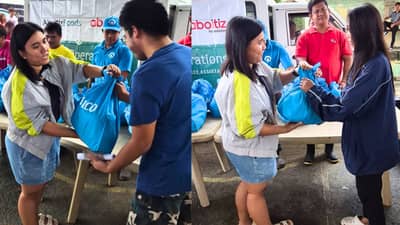 IMMEDIATE support Aboitiz Foods distributes relief packs to persons with disabilities in Bayambang, Pangasinan.
