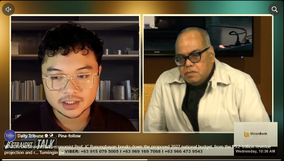 HARDLY a guarantee Bicameral conference committee hearings being livestreamed does not guarantee genuine transparency as proceedings are lengthy, and civil society groups have no avenue to intervene or ask questions, University of the Philippines School of Economics professor JC Punongbayan related to Straight Talk   host Chito Lozada.