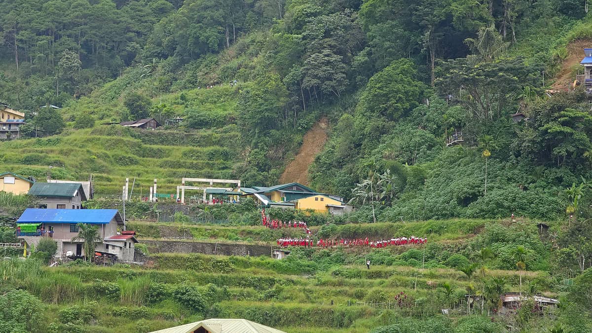 FROM the western side of the terraced landscape, the Baang contingent descends in a long procession toward Nunhipukana.
