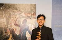 2026 MADE Grand Awardee for oil or acrylic on canvas Vince Martin A. Macatangay for ‘Sonder: Sa Bawat Mundong ’Di Ko Matahak’ (Sonder: In Worlds Beyond My Reach).’