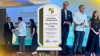Aliling receives Gerry Roxas leadership recognition