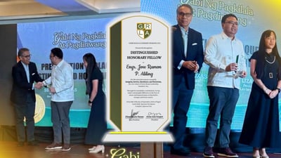 Aliling receives Gerry Roxas leadership recognition