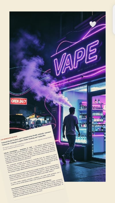 Nationwide smoke‑free, vape‑free ban takes effect November 27

 