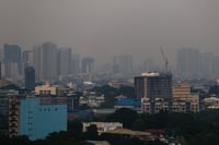 Monday Haze as seen from Quezon City