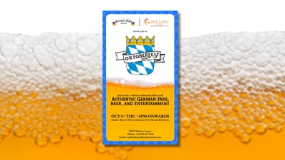 Solaire Resort brings Munich’s heritage flavors to Manila for Oktoberfest 2026