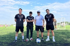 Melmac Sports kicks off football field at Villar City