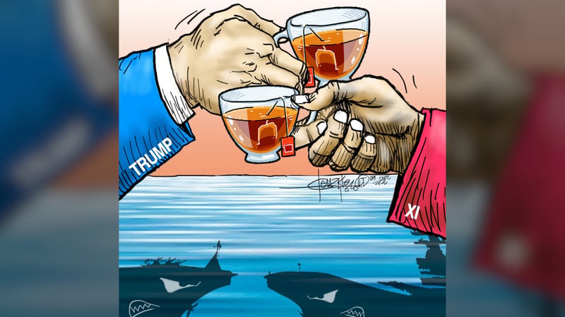As Trump, Xi sip tea