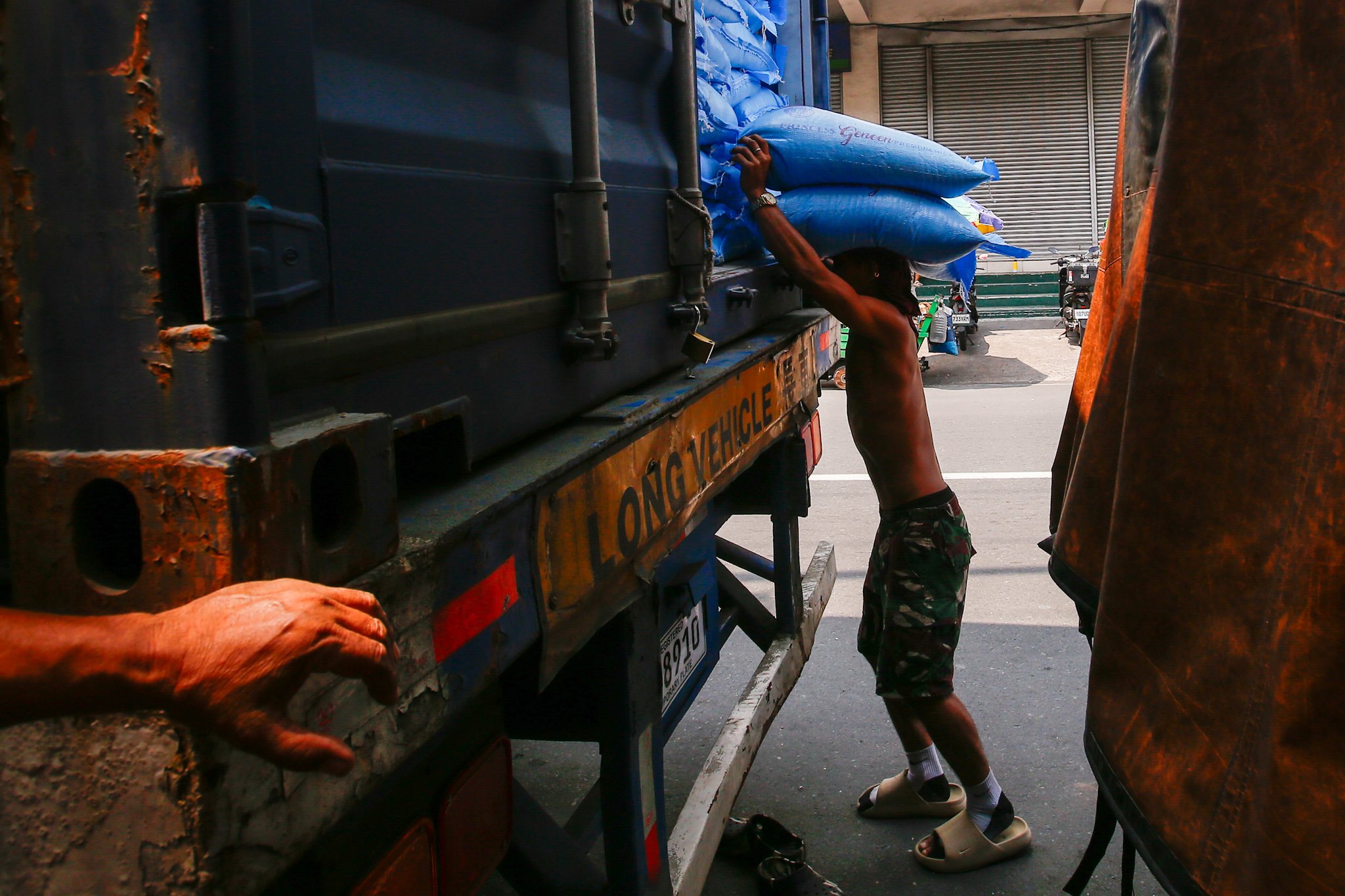 Imported rice in Tondo
