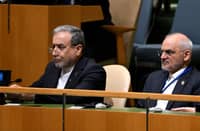 IRANIAN Foreign Minister Abbas Araghchi (left) attends the UN General Assembly in New York.