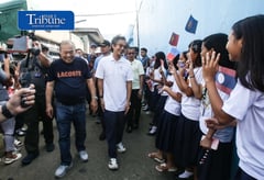 DPWH chief Dizon inspects nature-based coastal protection project