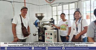 DTI holds training on enhancing coffee productivity