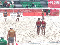 Pinay beach spikers plot semis showdown