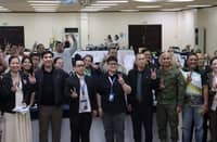 Officials and media participants attend the Localized Peace Engagement and Transformation Program briefing at Monte Vista Hotsprings and Conference Resort in Calamba City, Laguna, on 29 September 2026.