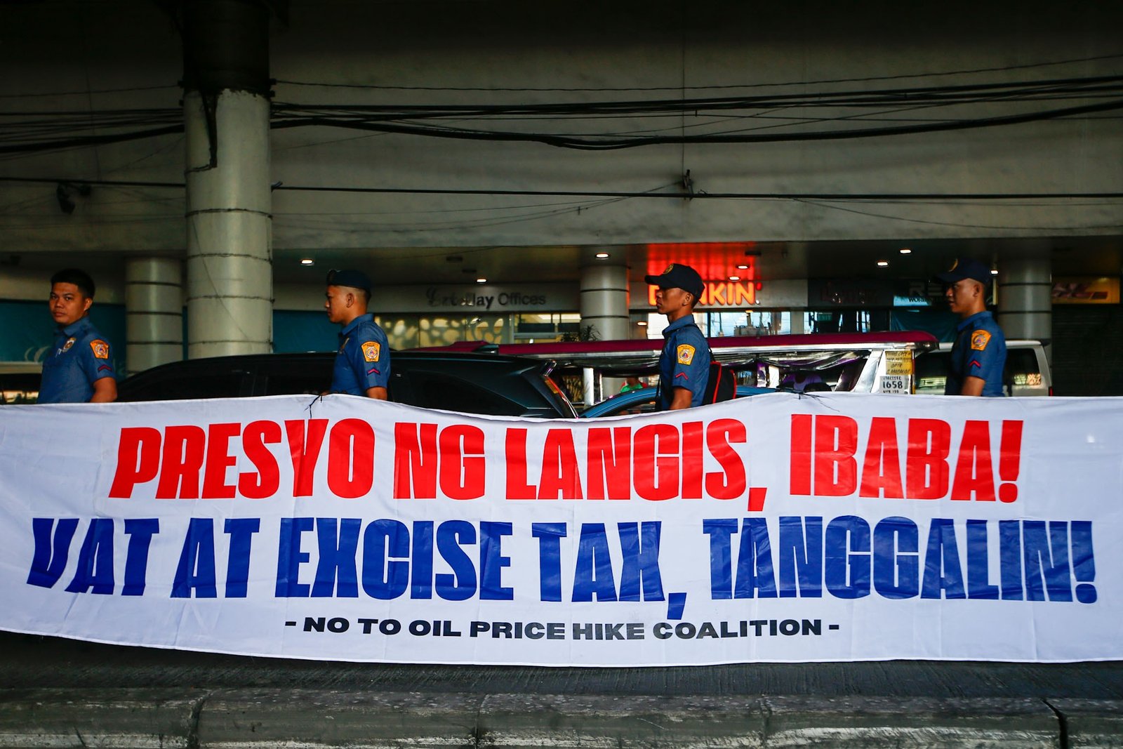 Transport group PISTON and allied groups stage a protest rally in Cubao, Quezon City, on the first day of their two-day transport strike on 29 September 2026. PISTON is calling for the immediate removal of excise and value-added taxes on fuel, a rollback of diesel prices to ₱55 per liter, and the repeal of the Oil Deregulation Law amid continued fuel price increases.