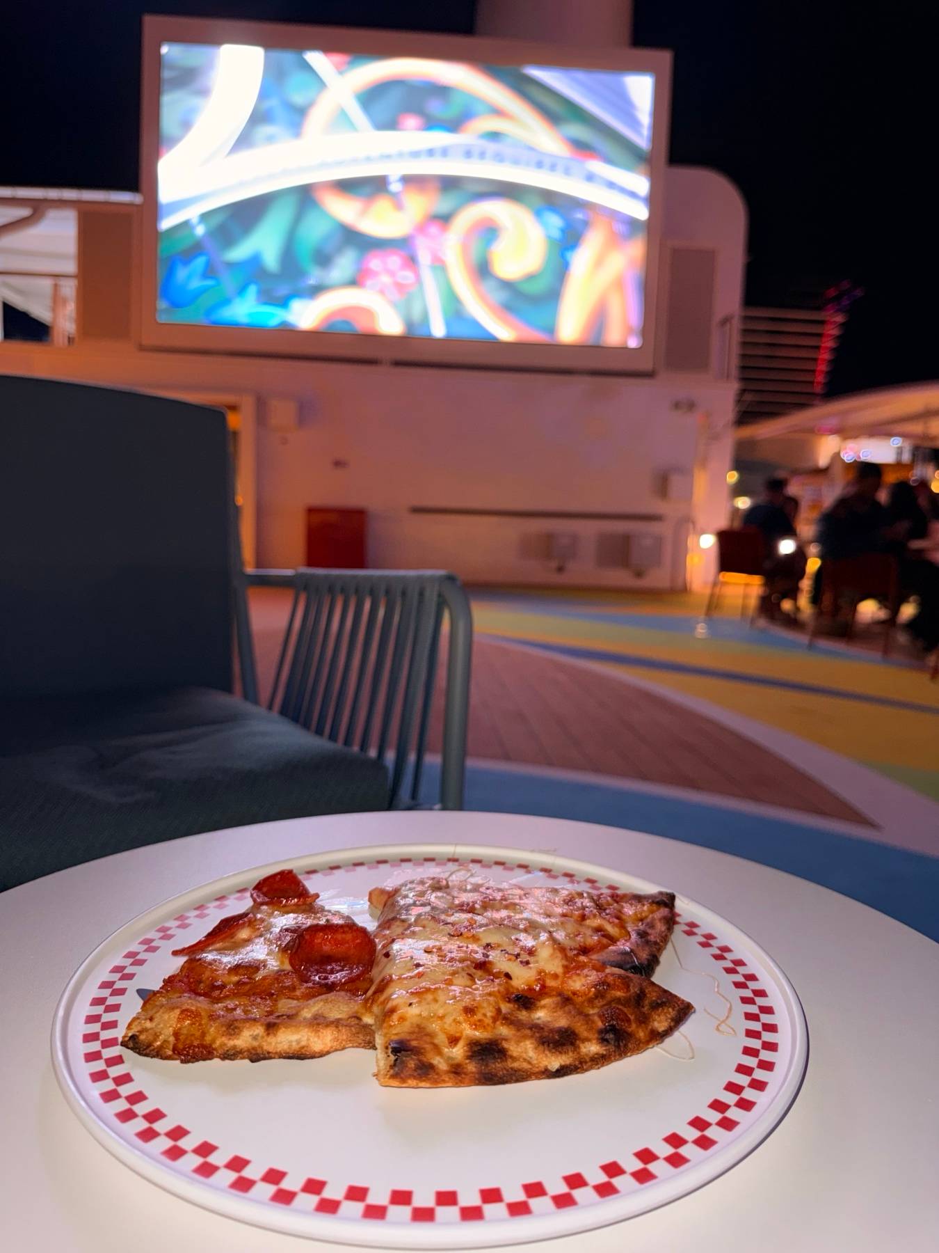 FRESHLY made pizza all day.