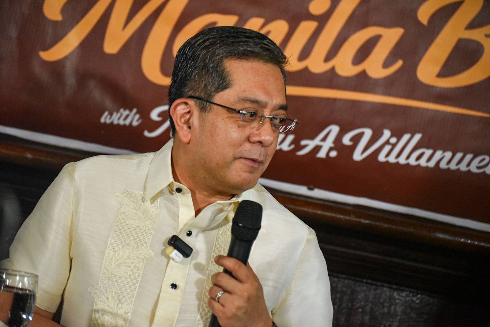 Comelec Chairman George Garcia speaks in a forum on his insights and plans on the upcoming and postponed 2026 Barangay and Sangguniang Kabataan Elections in Manila, on September 30. l Zedrich Xylak Madrid