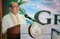 Chief Justice Alexander G. Gesmundo calls judges to help advance environmental rule of law. Courtesy SC