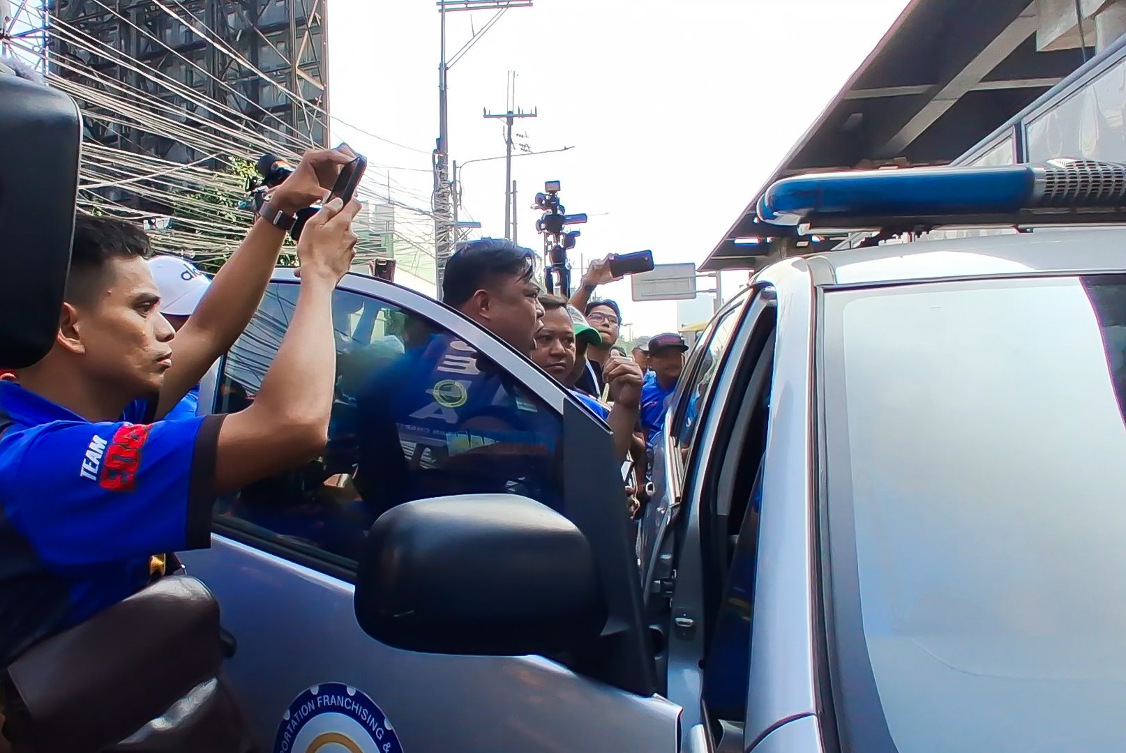 Tension flares as Manibela confronts LTFRB over protest surveillance