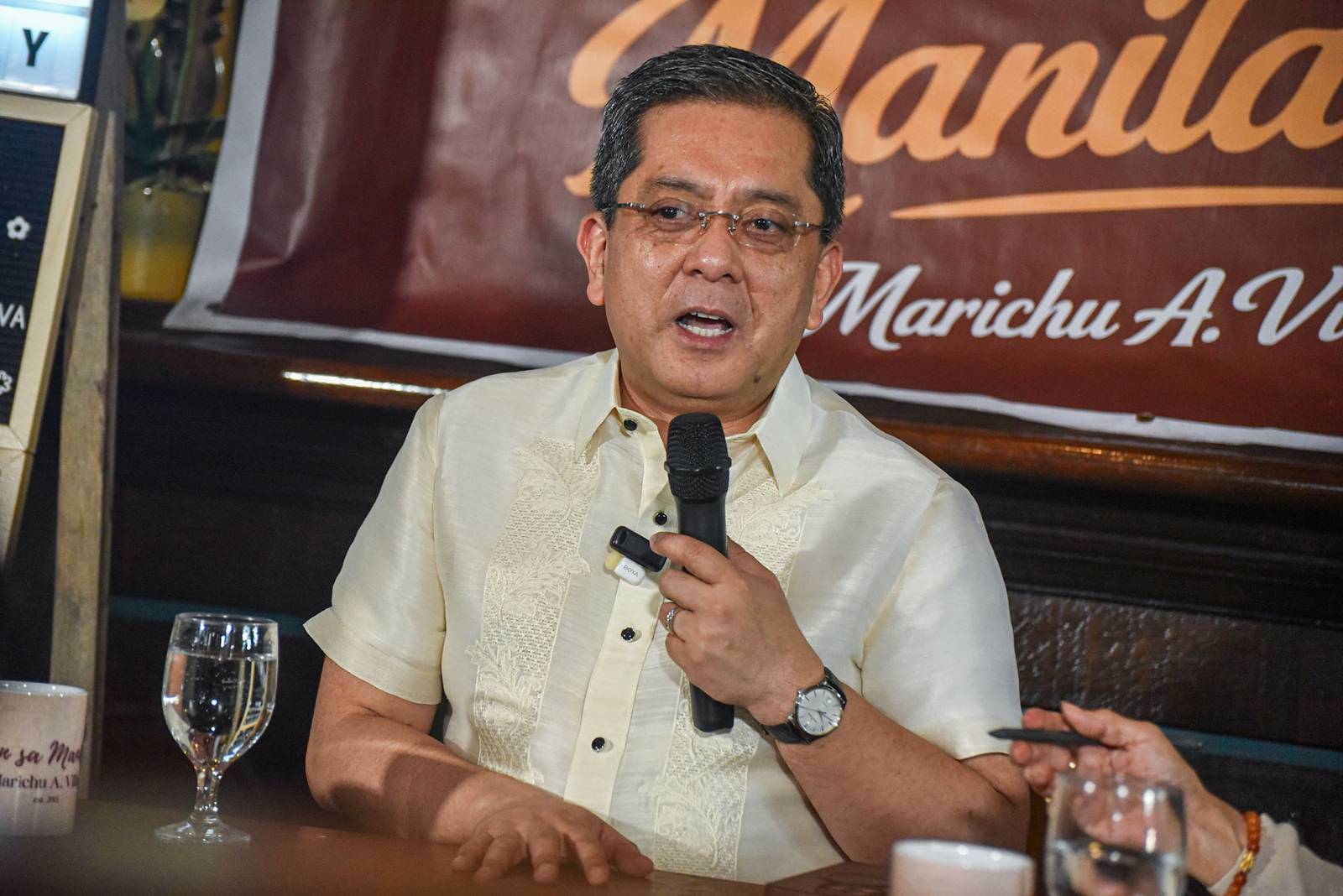 Comelec Chairman George Garcia speaks in a forum on his insights and plans on the upcoming and postponed 2026 Barangay and Sangguniang Kabataan Elections in Manila, on September 30. l Zedrich Xylak Madrid
