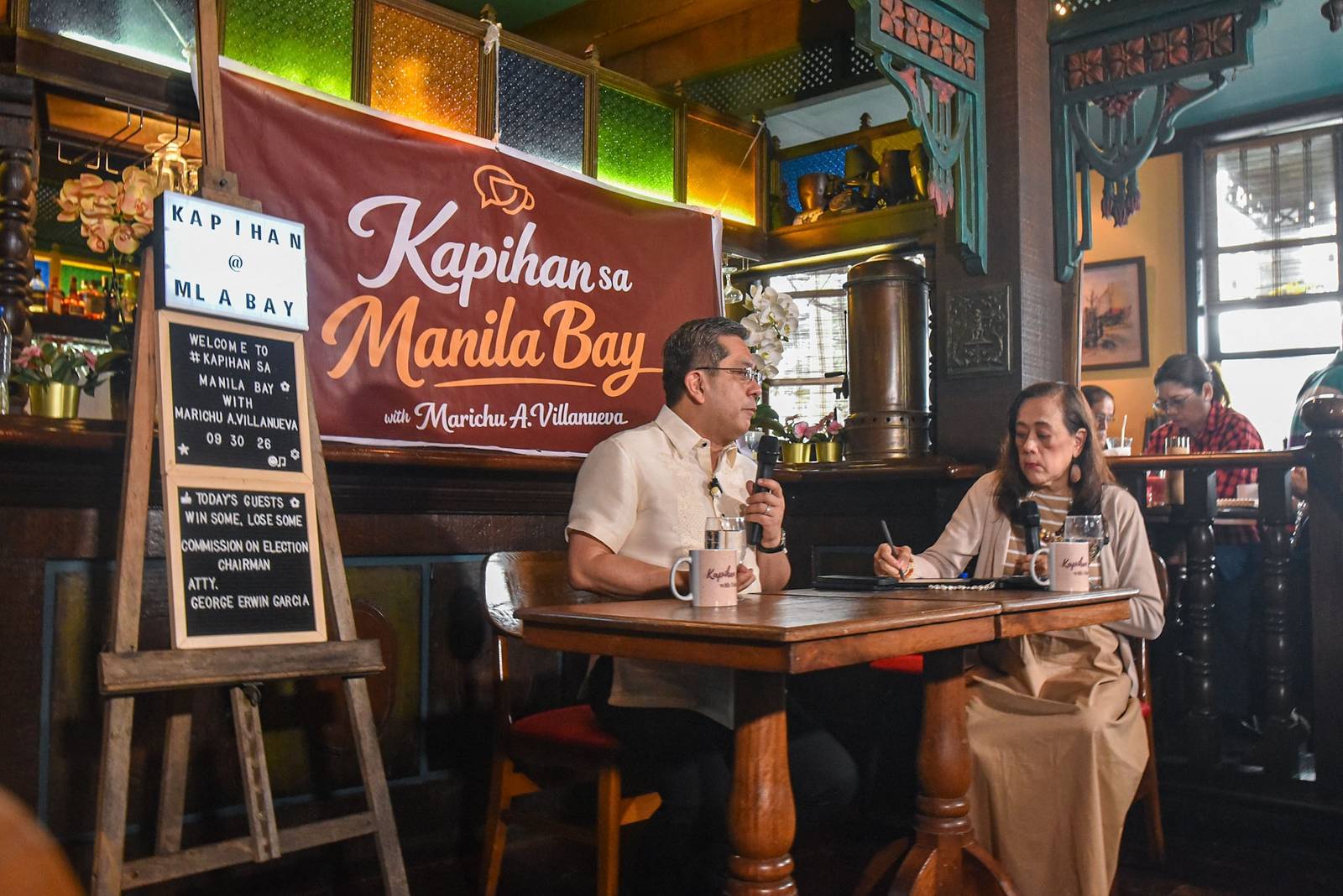 Comelec Chairman George Garcia speaks in a forum on his insights and plans on the upcoming and postponed 2026 Barangay and Sangguniang Kabataan Elections in Manila, on September 30. l Zedrich Xylak Madrid