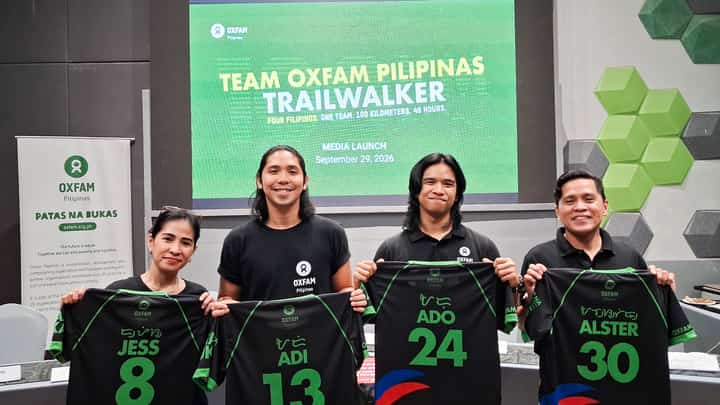 JESS Pomida, Adrian Marcelino, Rey Angelo Imperio and John Alster Soriano vow to go all out as they compete in the 2026 OXFAM Trailwalker Hong Kong set from 20 to 22 November.