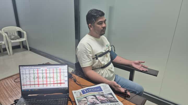 Dissmissed policeman Rodulfo Gracioso Jr. underwent polygraph test at the NBI.