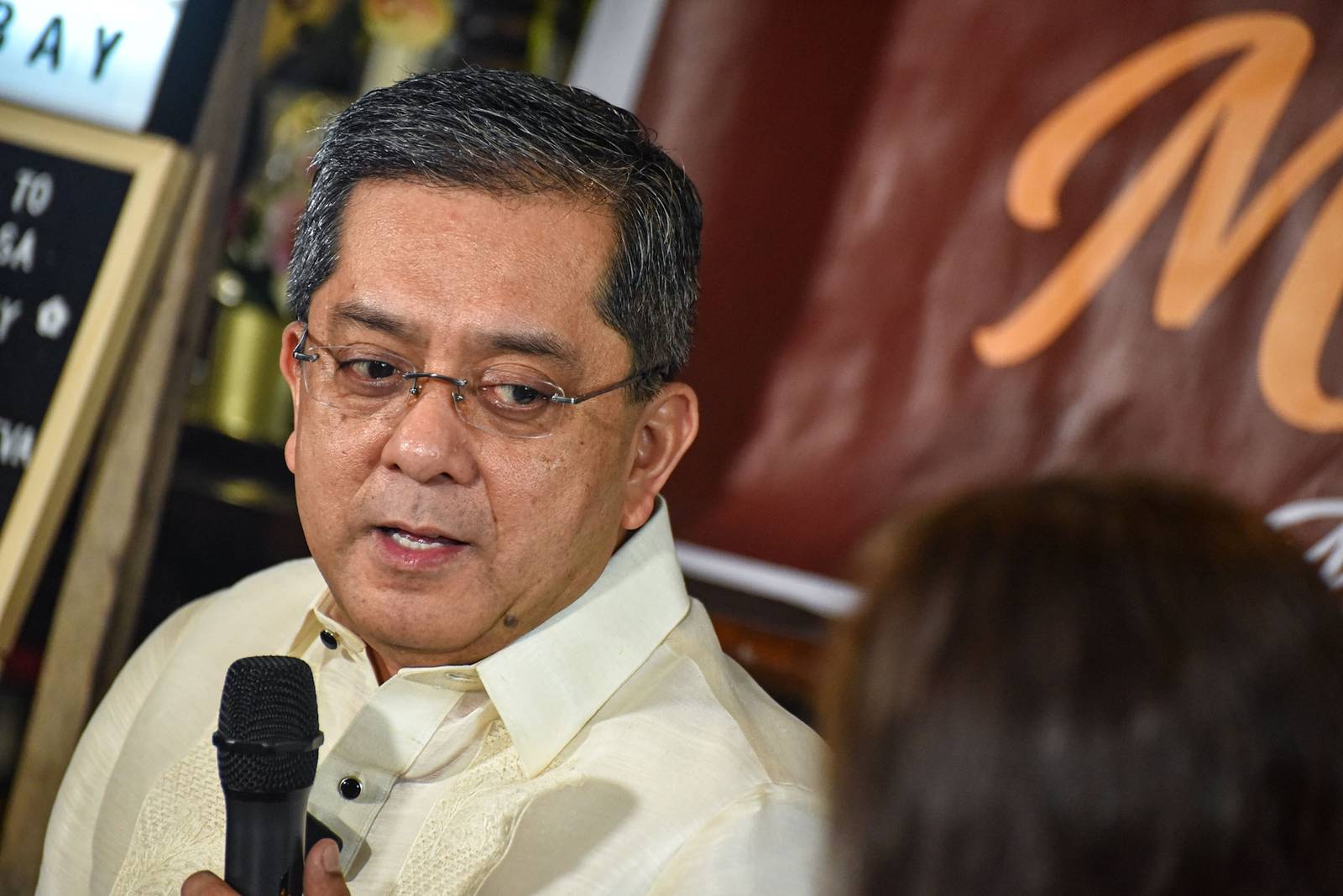 Comelec Chairman George Garcia speaks in a forum on his insights and plans on the upcoming and postponed 2026 Barangay and Sangguniang Kabataan Elections in Manila, on September 30. l Zedrich Xylak Madrid