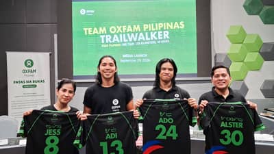 JESS Pomida, Adrian Marcelino, Rey Angelo Imperio and John Alster Soriano vow to go all out as they compete in the 2026 OXFAM Trailwalker Hong Kong set from 20 to 22 November.