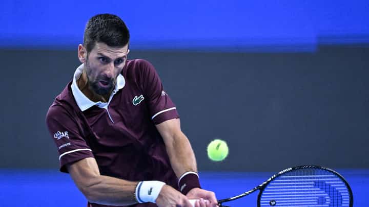 NOVAK Djokovic struggles before beating Nuno Borges 6-3, 7-6 (7/2) in the China Open in Beijing on Wednesday.