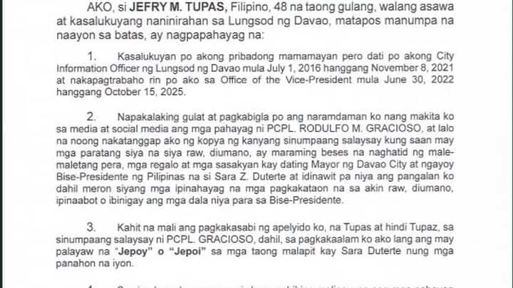 Ex-OVP official cites travel records vs. P200-M cash claims