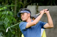 JEFFREN Lumbo displays solid iron game en route to carding an eight-under 62 for a three-stroke lead in the ICTSI Iloilo Golf Challenge on Thursday.