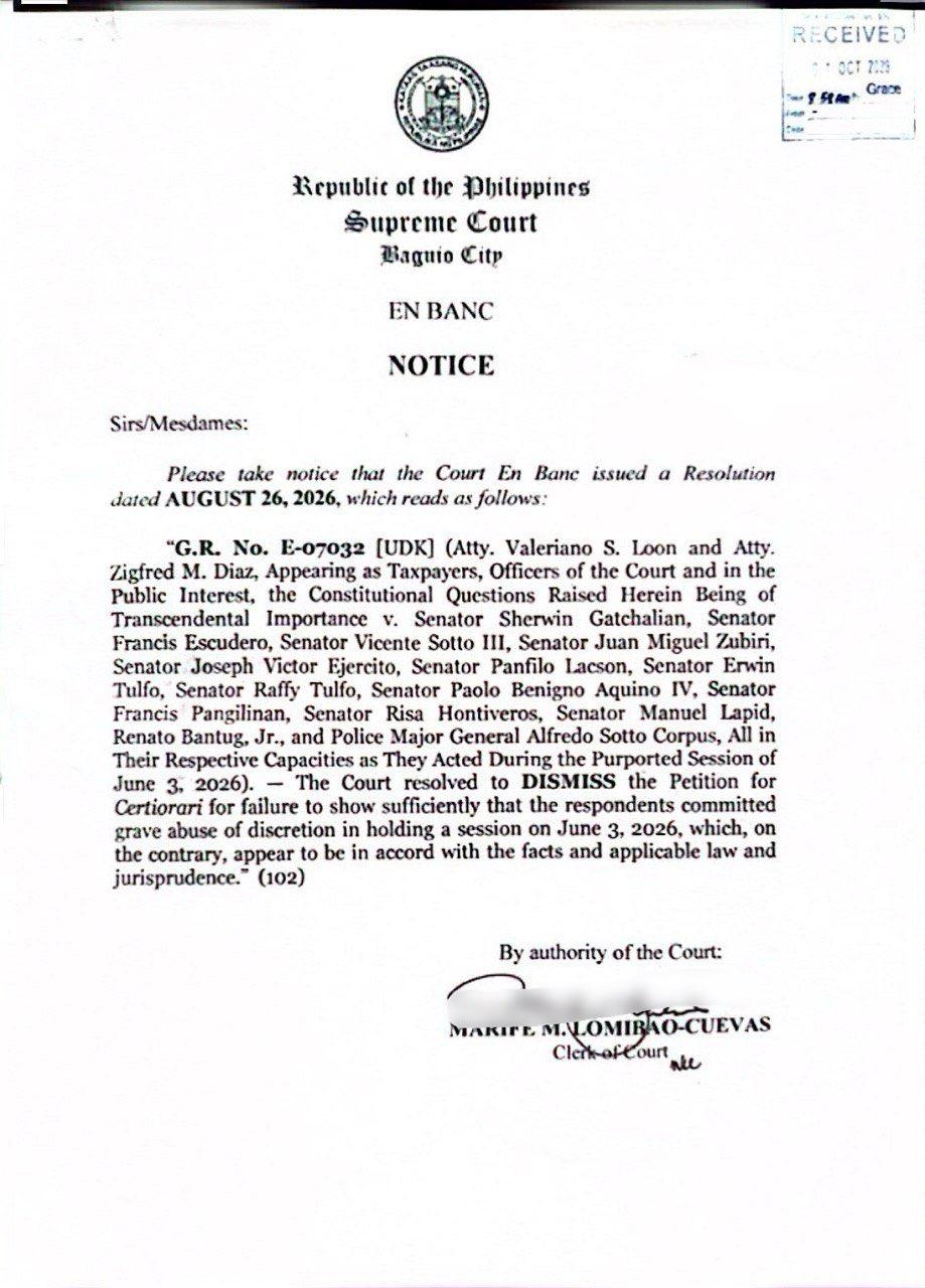 SC junks challenge to June 3 Senate session