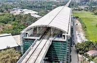 THE North–South Commuter Railway under construction. More than a century after the first railways connected Luzon, the project seeks to restore regional passenger rail between Clark, Metro Manila and Calamba.