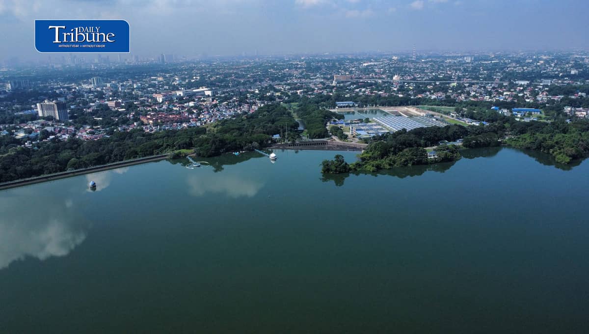LA MESA DAM WATER SUPPLY REMAINS STABLE
An aerial view shows La Mesa Dam in Quezon City on Friday, 2 October. The reservoir can hold up to 50.5 million cubic meters of water and supplies parts of Metro Manila.
Maynilad Water Services Inc. spokesperson and water supply operations head Engr. Rex Calderon said supply remains stable, with mobile water tankers on standby should scheduled interruptions occur. | Analy Labor